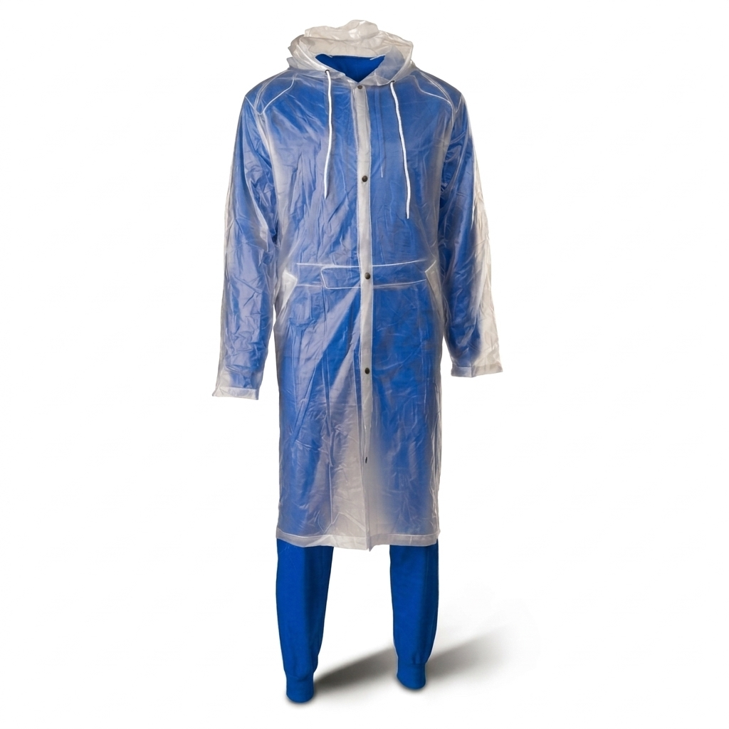 Transparent rain suit 